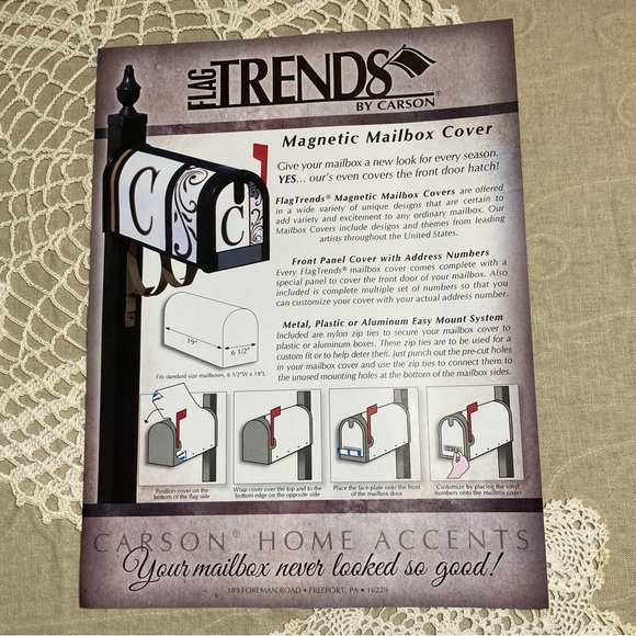 New Magnetic Mailbox Cover Primitive Sheep Pineapple And Willow Tree Design - Picture 5 of 15